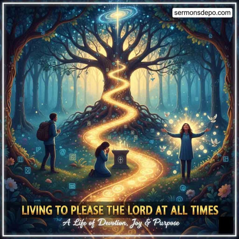 LIVING TO PLEASE THE LORD AT ALL TIMES