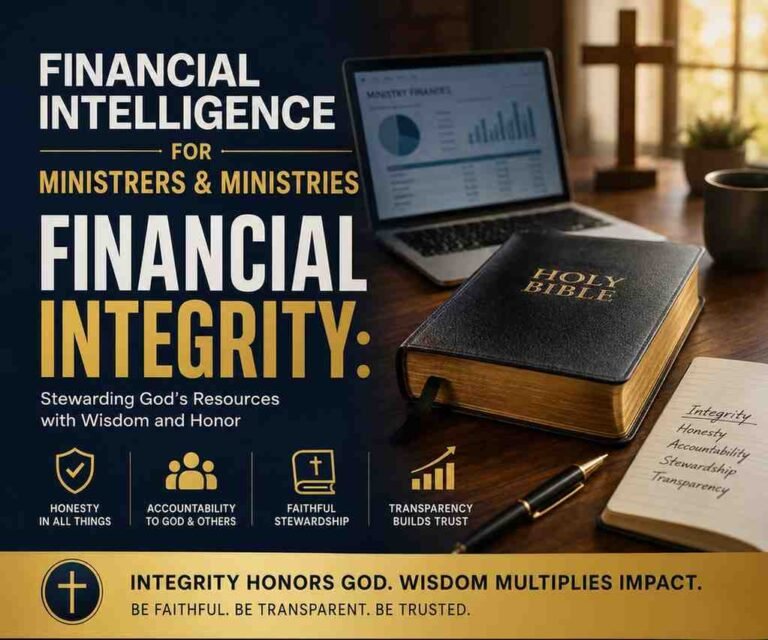 FINANCIAL INTELLIGENCE FOR MINISTRERS & MINISTRIES: FINANCIAL INTEGRITY