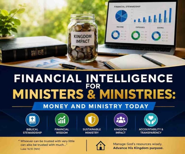 FINANCIAL INTELLIGENCE FOR MINISTRERS & MINISTRIES: MONEY AND MINISTRY TODAY
