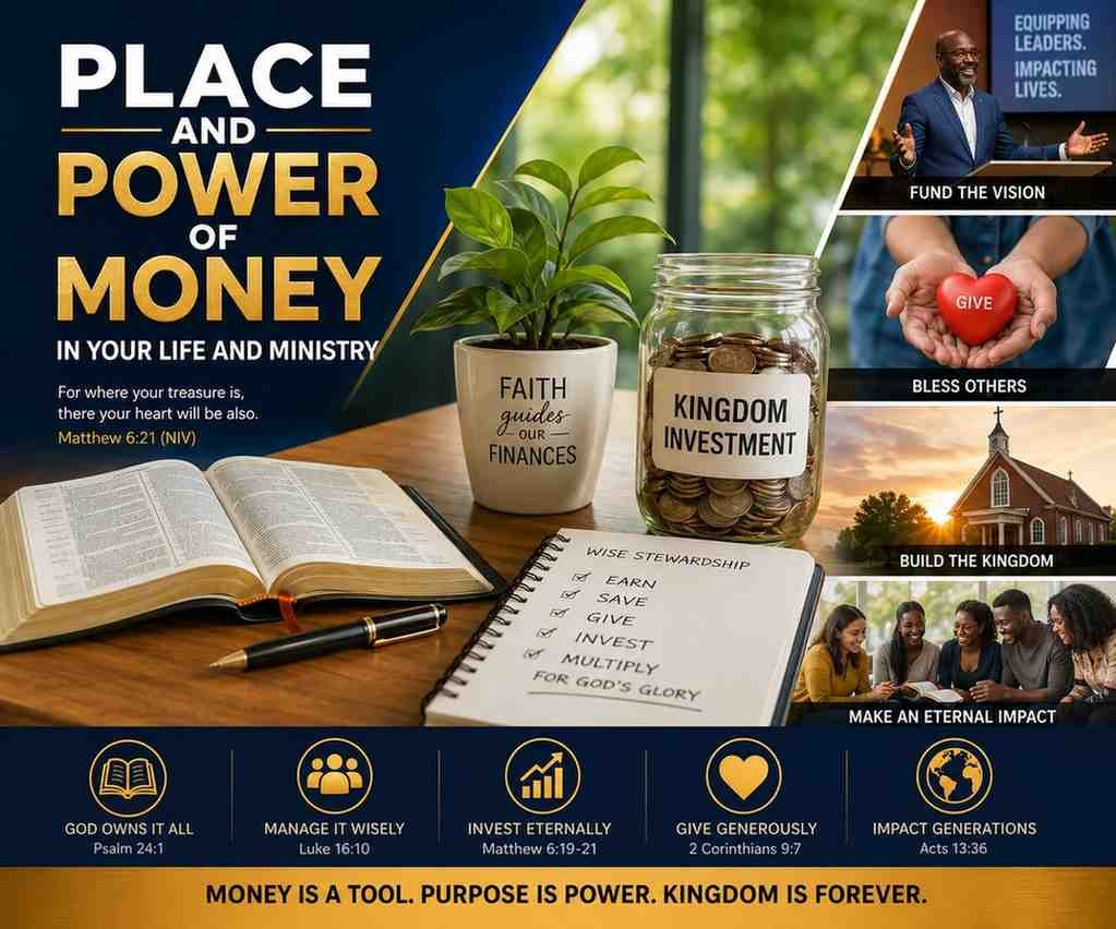 FINANCIAL INTELLIGENCE FOR MINISTRERS & MINISTRIES: PLACE AND POWER OF MONEY IN YOUR LIFE AND MINISTRY